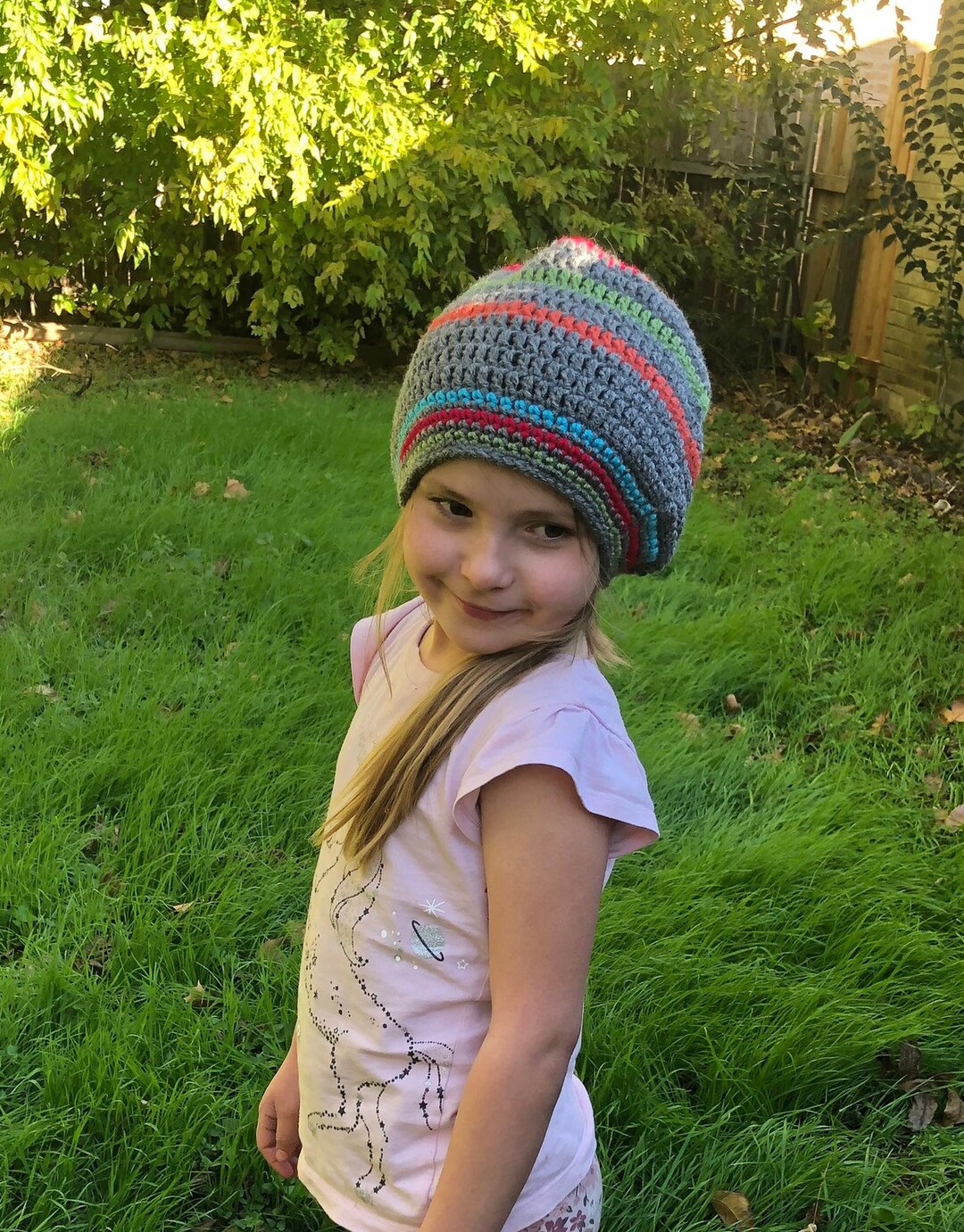 Slouchy Girls Sock Hat Etsy