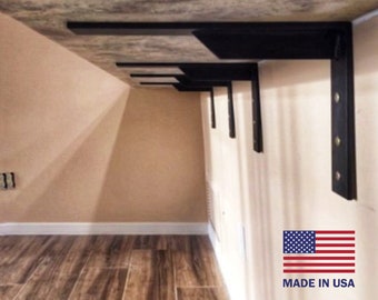 Support (1) for breakfast bar, countertop, island over-hang, vanity, seating. Ultra strong L-bracket! Hand made, welded.