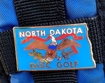 North Dakota Disc Golf Pin™ - High Quality Hard Enamel Pin