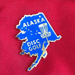 Alaska State Disc Golf Pin™ - High Quality Hard Enamel Pin