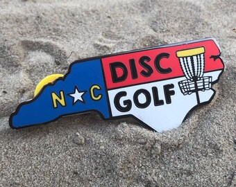 North Carolina Disc Golf Pin – Limited Edition Hard Enamel