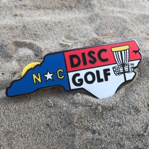 North Carolina Disc Golf Pin™ - High Quality Hard Enamel Pin