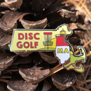 Massachusetts Disc Golf Pin™ - High Quality Hard Enamel Pin