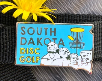 South Dakota Disc Golf Pin™ - High Quality Hard Enamel Pin