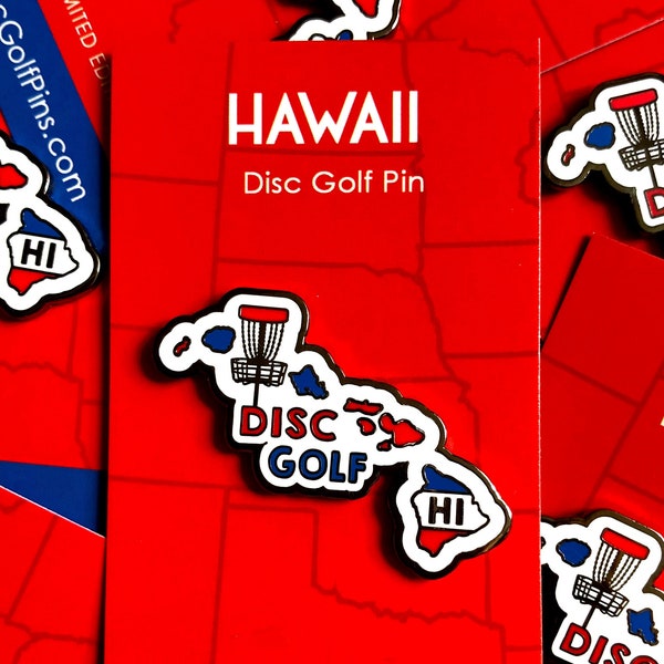 Hawaii Disc Golf Pin™ - High Quality Hard Enamel Pin