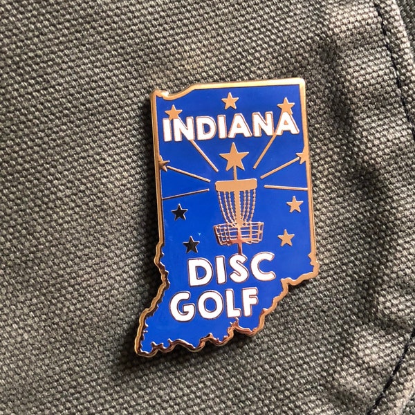 Épinglette de disc golf Indiana – Épinglette en émail dur en édition limitée