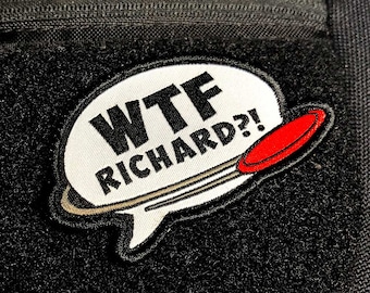 WTF Richard Disc Golf Patch™ - Disc Golf Gift