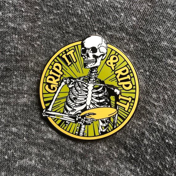 Grip It & Rip It Disc Golf Pin™ - High Quality Hard Enamel Pin - Disc Golf Gift