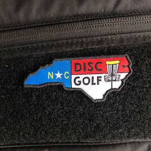 North Carolina State Disc Golf Patch - Disc Golf Gift