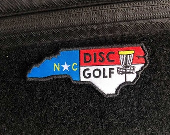 Discgolfpatch North Carolina State - cadeau voor discgolf