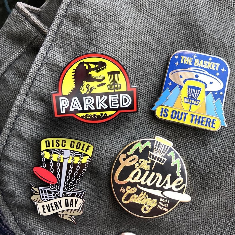 Disc Golf Pins Starter Pack High Quality Hard Enamel Pin Etsy