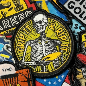 Grip It And Rip It Disc Golf Patch - Disc Golf Gift