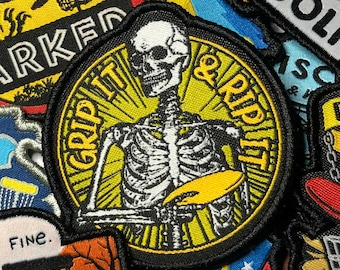 Grip It And Rip It Disc Golf Patch - Disc Golf Gift