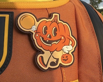 Halloween 2024 Pumpkin Man Disc Golf PVC Patch