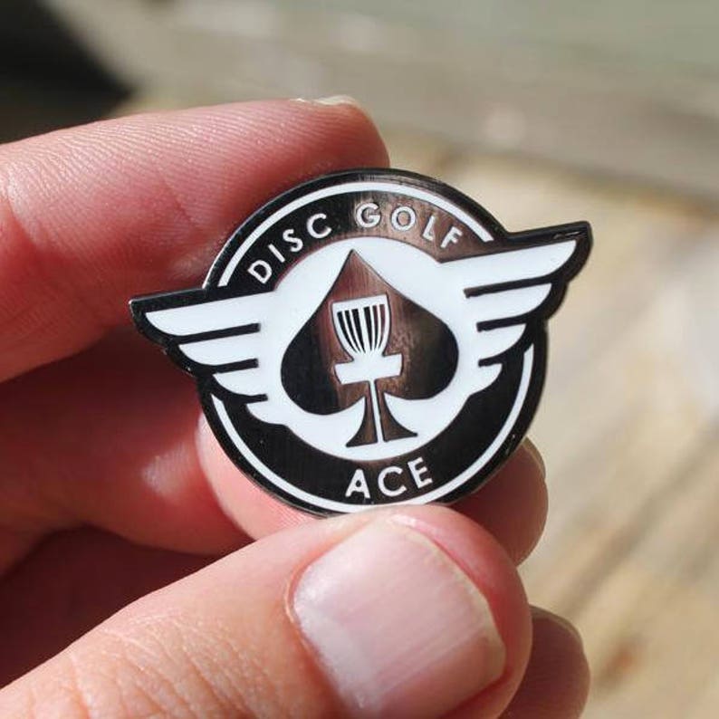 ACE Disc Golf Pin™ High Quality Hard Enamel Pin Disc Golf Etsy