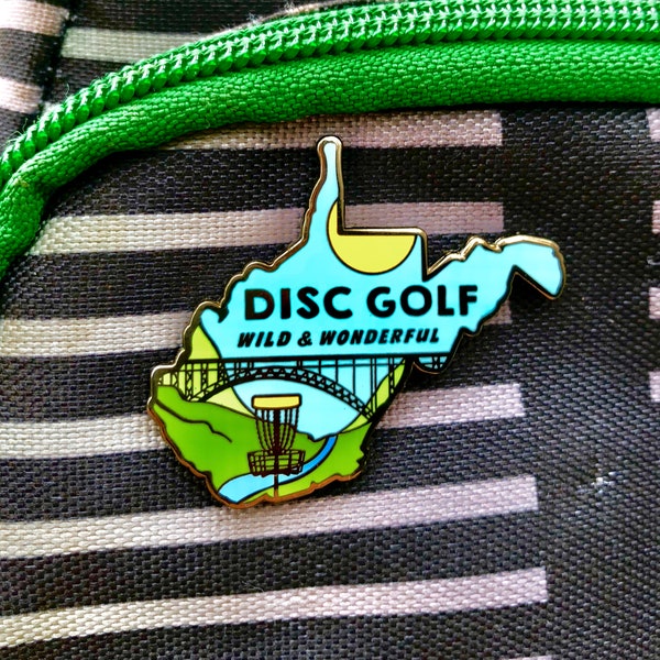 West Virginia Disc Golf Pin™ - High Quality Hard Enamel Pin