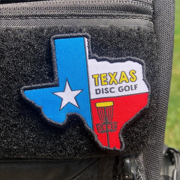 Texas Disc Golf Patch - Disc Golf Gift