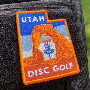 Utah Disc Golf Patch - cadeau voor discgolf