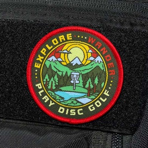 Wander Explore Play Disc Golf Patch - Disc Golf Gift
