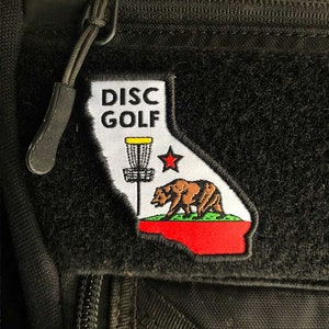 California State Disc Golf Patch - Disc Golf Gift