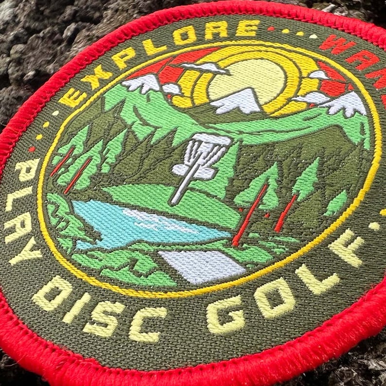 Wander Explore Play Disc Golf Patch - Disc Golf Gift - Etsy