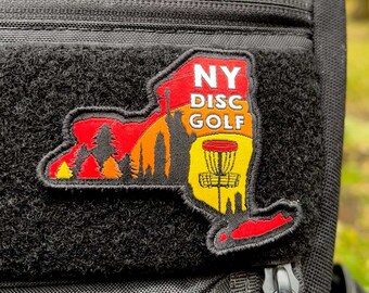 Discgolfpatch staat New York - cadeau voor discgolf