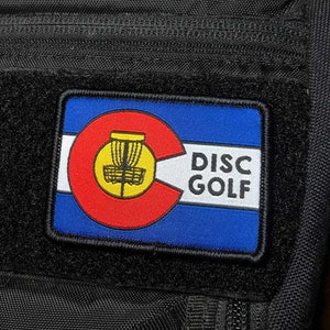 Colorado State Disc Golf Patch - Disc Golf Gift