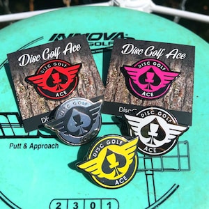 ACE Disc Golf Pin™ - High Quality Hard Enamel Pin - Disc Golf Christmas Gift