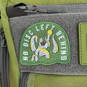 No Disc Golf Left Behind Disc Golf Patch - Disc Golf Gift