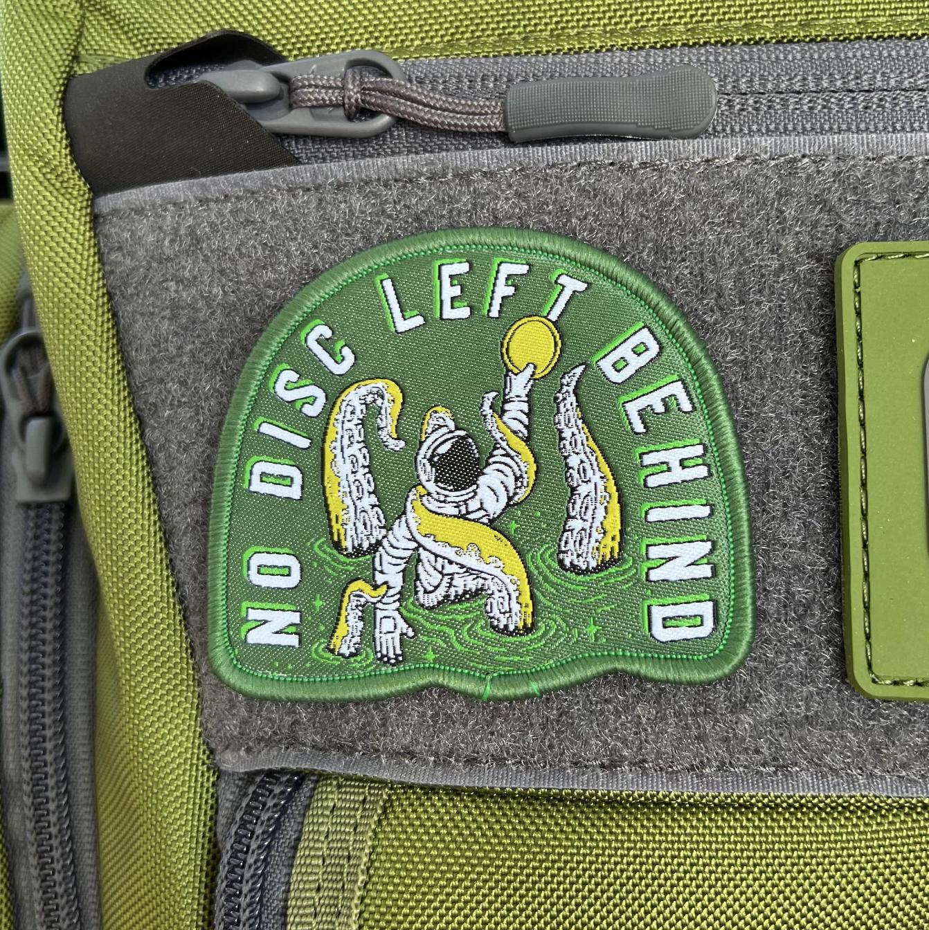 No Disc Golf Left Behind Disc Golf Patch - Disc Golf Gift