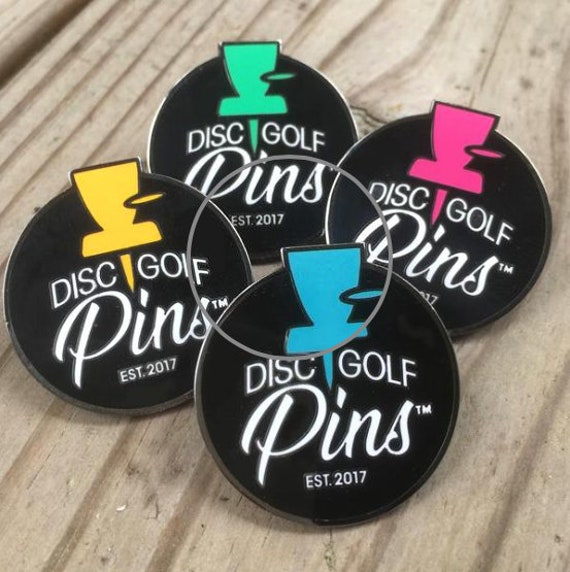 Disc Golf Pin Logo Pin High Quality Hard Enamel Pin Etsy
