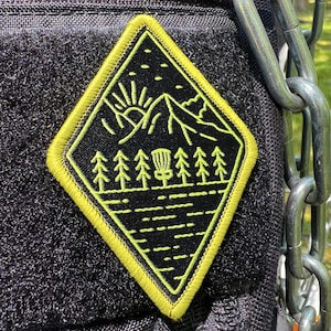 Green and Black Diamond Disc Golf Patches™ - Disc Golf Gift
