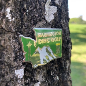 Washington Disc Golf Pin™ High Quality Hard Enamel Pin image 2