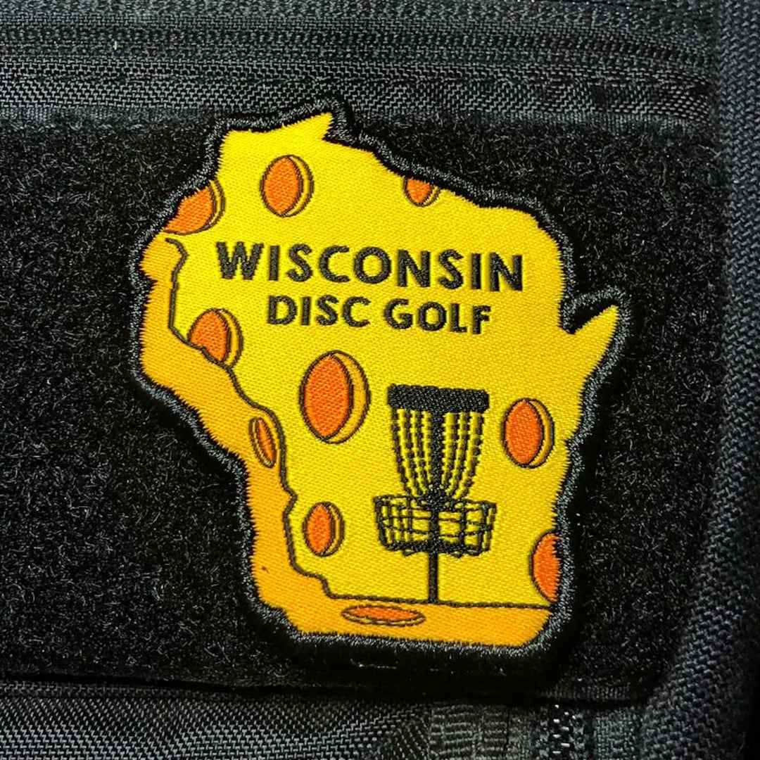 Wisconsin State Disc Golf Patch Disc Golf Gift Etsy