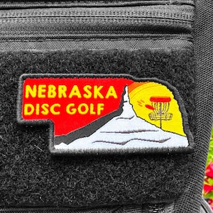 Parche de Disc Golf del Estado de Nebraska - Regalo de Disc Golf
