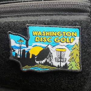 Washinton Disc Golf Patch - Disc Golf Gift