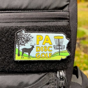 Pennsylvania State Disc Golf Patch - Disc Golf Gift
