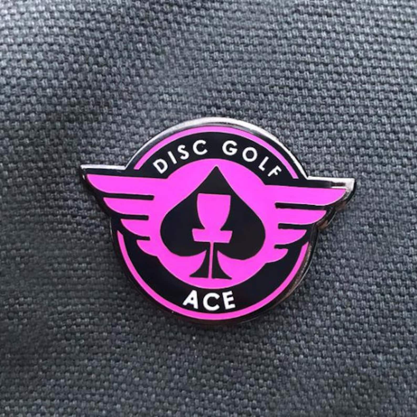 ACE Disc Golf Pin™ High Quality Hard Enamel Pin Disc Golf Etsy