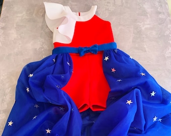 red white and blue girl outfits