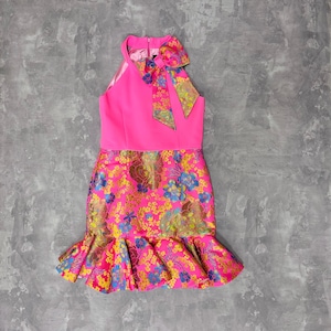 girls neon party dress Neon Sequin Ruffle Dress