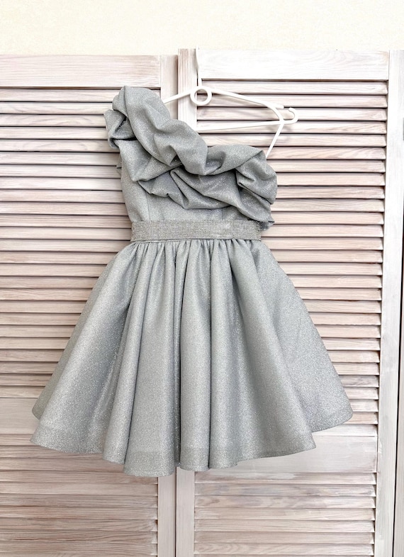 silver sequin and black dress Black-Silver Sequin-Net Midi-Dress