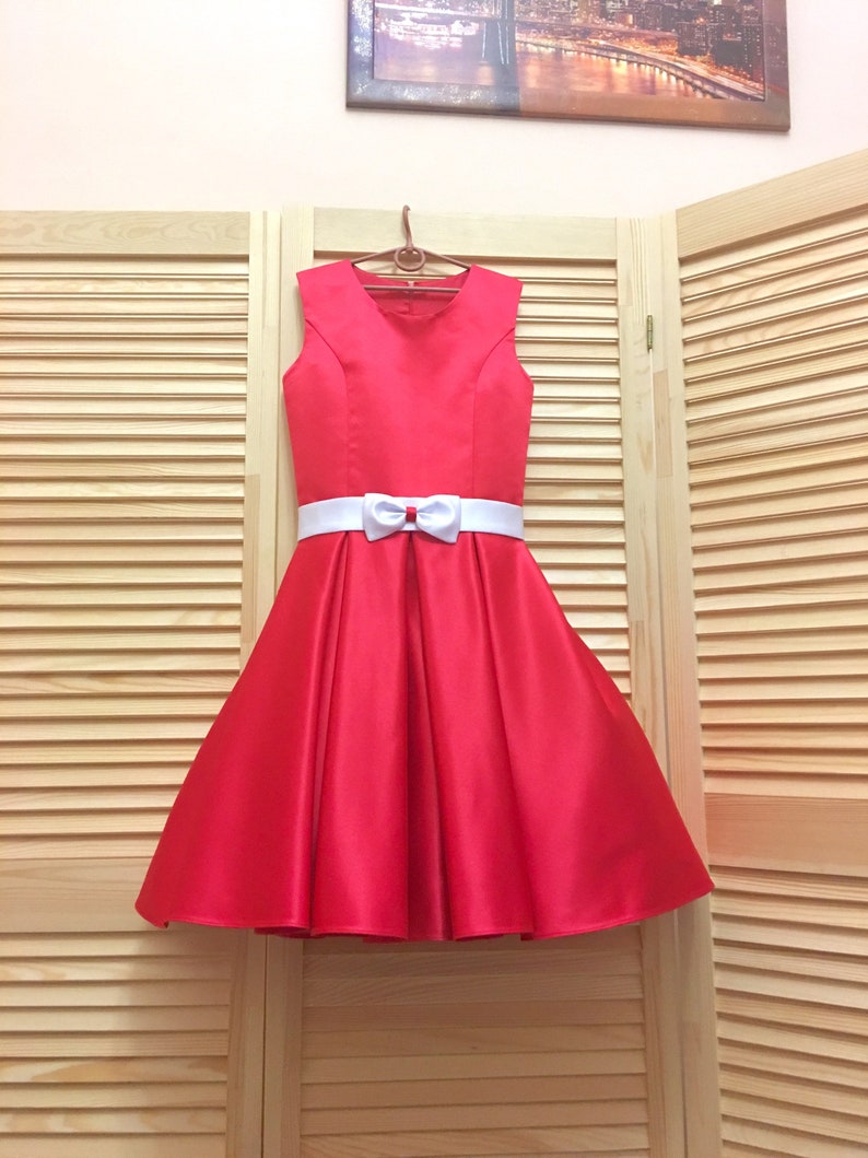 Pageant Cocktail Red Dress