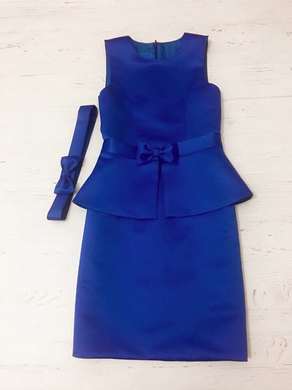 royal blue interview dress