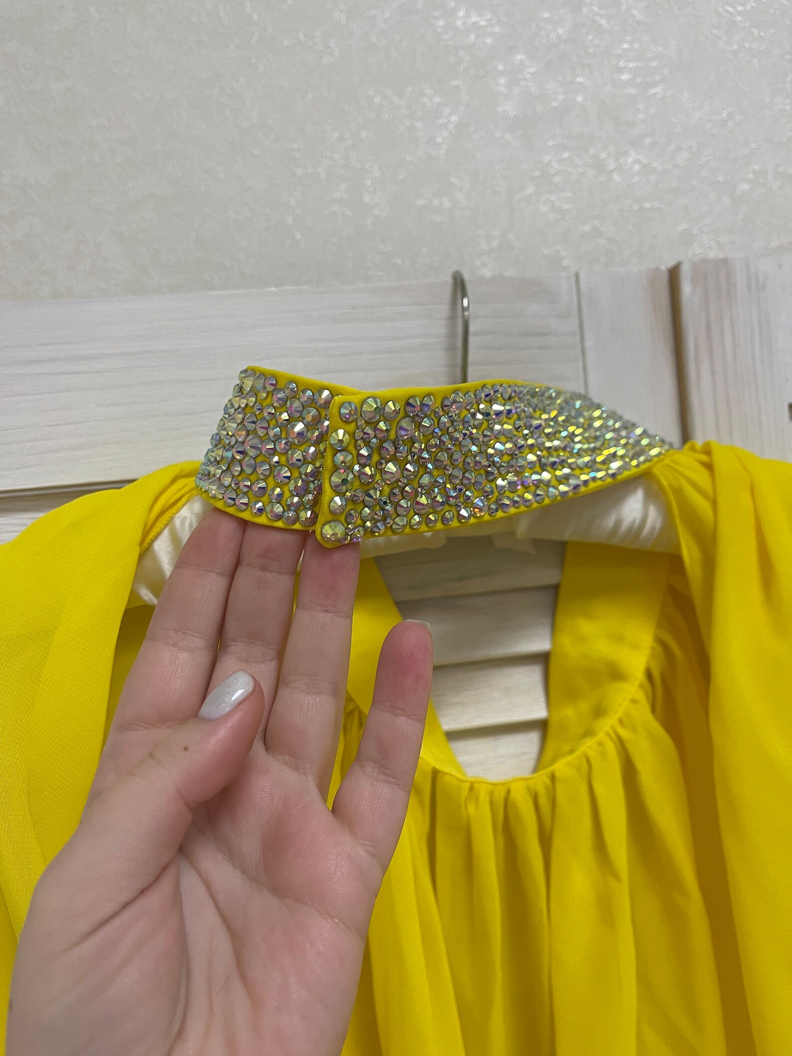 Pageant Yellow Backdraft Yellow Fringe Pageant Outfit: Rhinestone Romper & Chiffon Train - Etsy