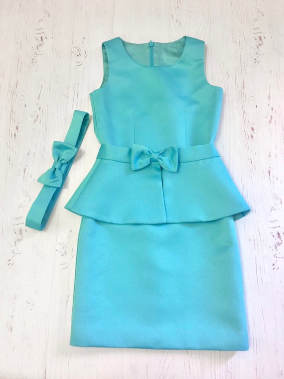 Mint peplum dress cheap