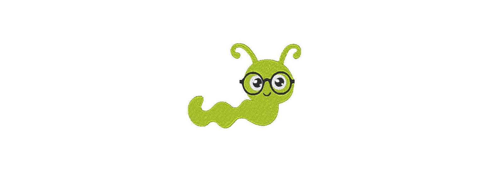 Worm embroidery design 234 inches instant download  etsy Worm embroidery design 234 inches instant download  etsy
