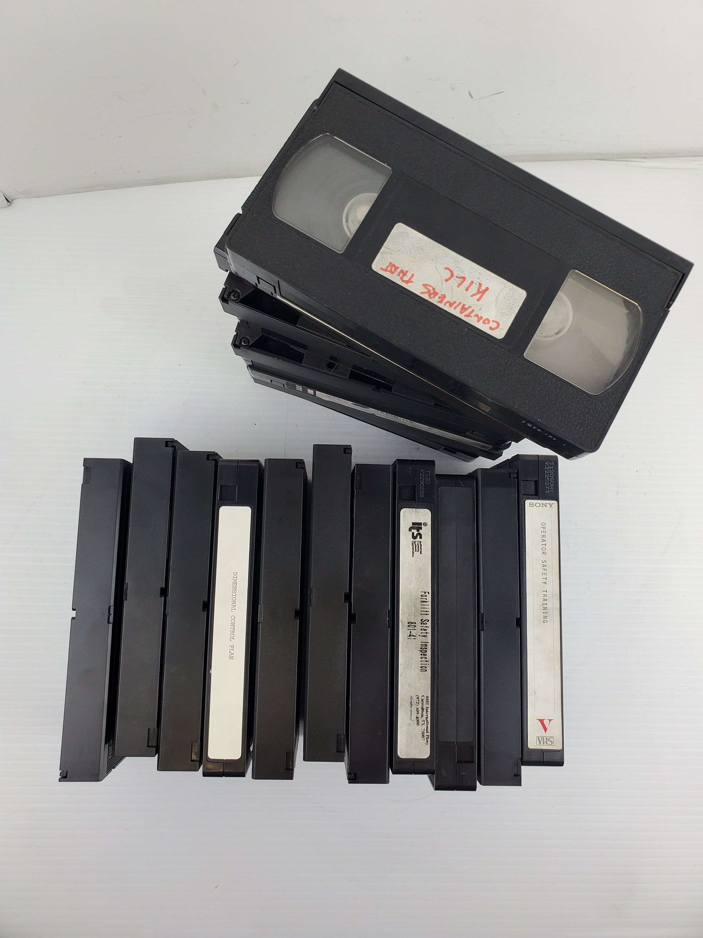 Lot of 21 Mixed VHS Tapes Crafts DIY Projects Art Etsy