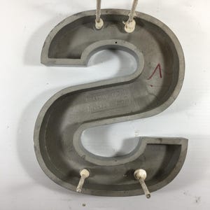 Metal Block Letter Lowercase s 9 5/8 for Signs, Crafts, Home Decor ...