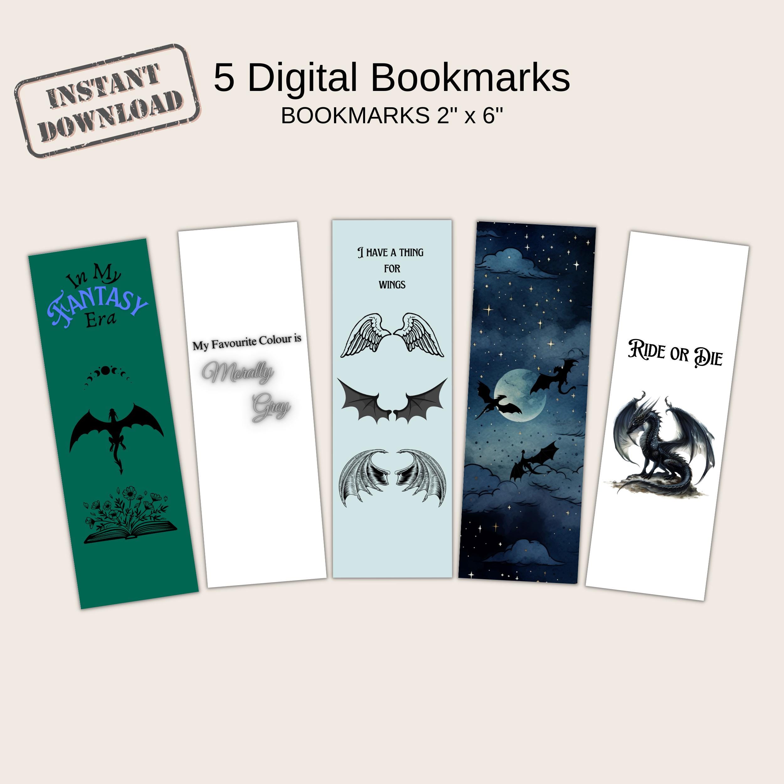 Printable Fantasy Era Bookmarks Bundle - Digital Download - Etsy