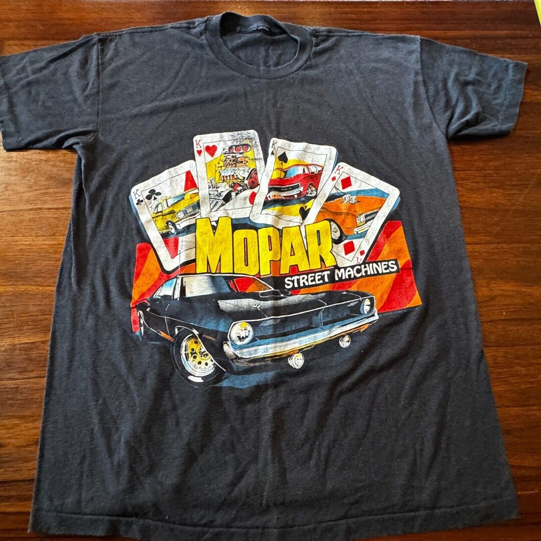 売れ筋がひ新作！ T-shirt MOPAR Vintage Size Black Stitch Single 20x28 Large トップス